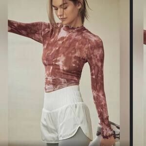 NWOT Free People Movement White High waisted shorts size Small